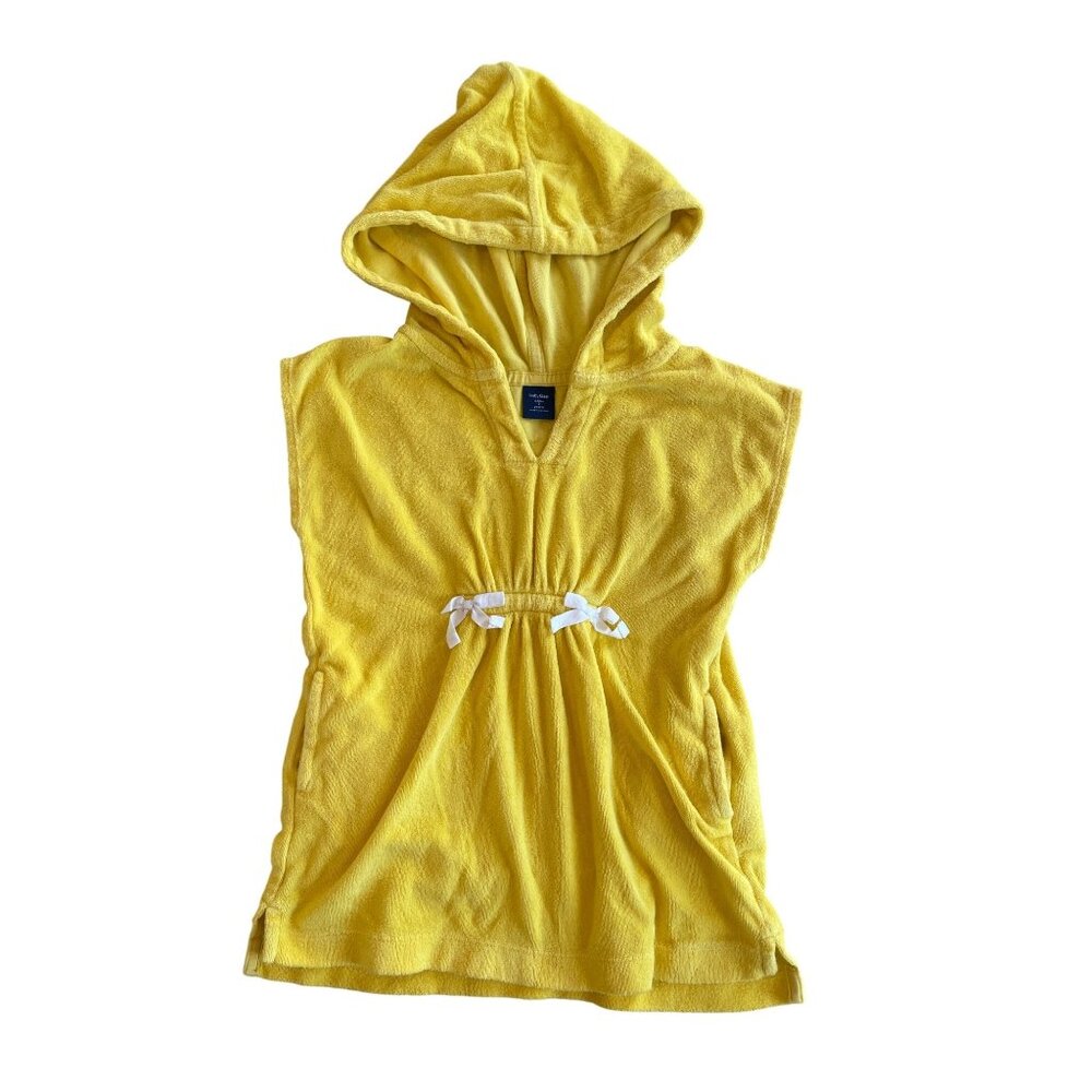 3Y Baby Gap Yellow Towel Terry Swim Cover Up Hoodie